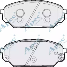APEC BRAKING pad2123 -  Комплект тормозных колодок, дисковый тормоз